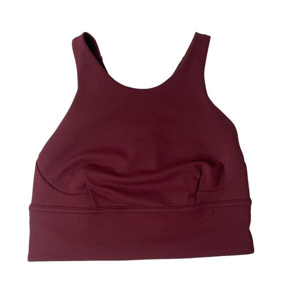 Lululemon Wunder Train Longline Bra Medium Support Mulled Wine LW2CNSS size 4 - Picture 1 of 8